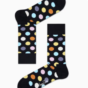 Happy Socks Big Dot-Zwart Accessoires Sokken