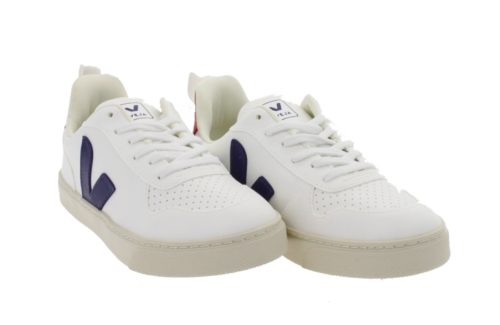 Veja Small V10 Laces-White/Cobalt/Pekin Sneakers Sport kinder