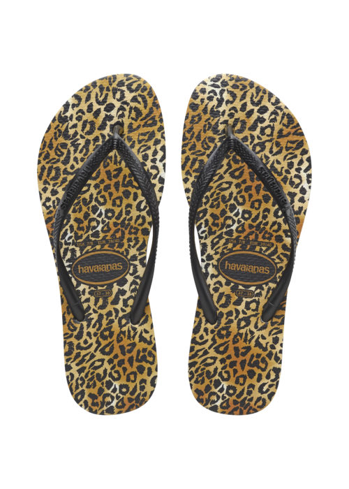 Havaianas Slim Leopard-Black Slippers Flip Flop