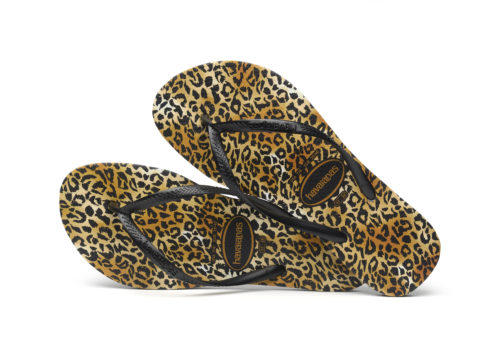 Havaianas Slim Leopard-Black Kinderschoenen Flip Flop