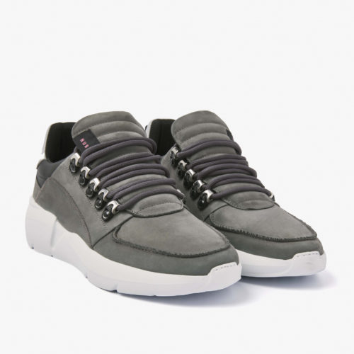 Nubikk Roque Roman M-Dark Grey Nubuck Sneakers Grijze herensneakers Utrecht