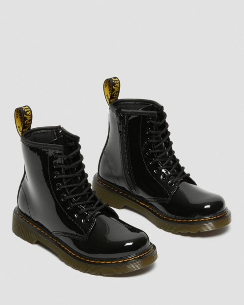 Dr Martens 1460 J-Black Patent Lamper Boots Kinder boot mode