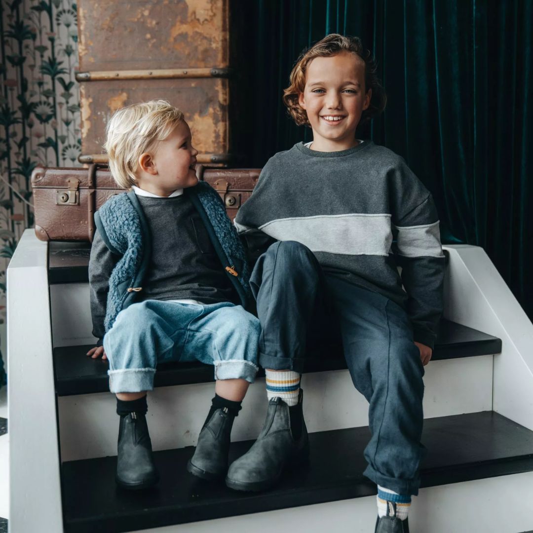 Blundstone Kids Rustic-Black Boots Beste schoenenwinkel Utrecht