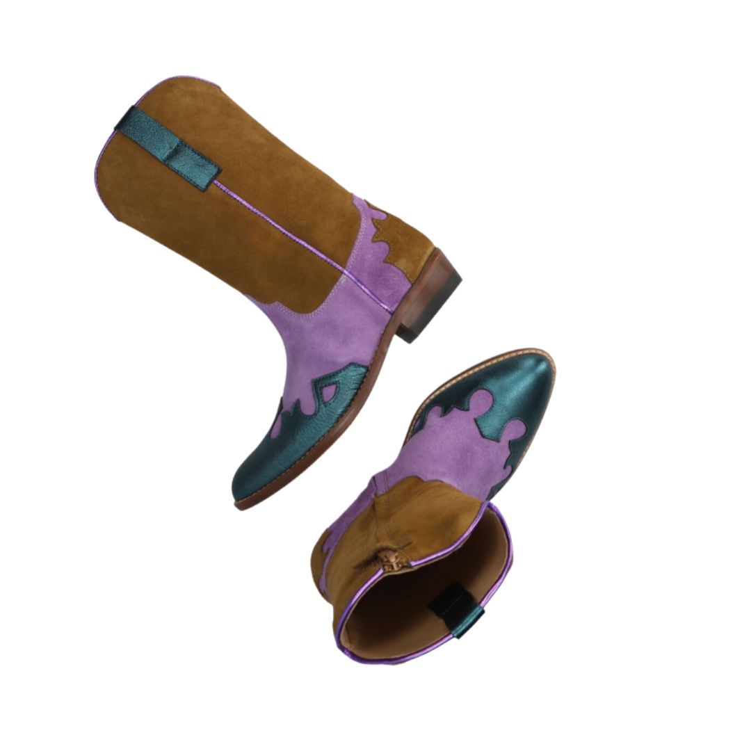 Clic Western Kids-Purple Boots Clic kinderschoenen Leidsche rijn